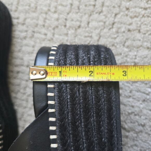 Fitflop Eloise Crossover Strap Espadrille Platform Sandal Size 8 Black Wedge - Picture 8 of 8